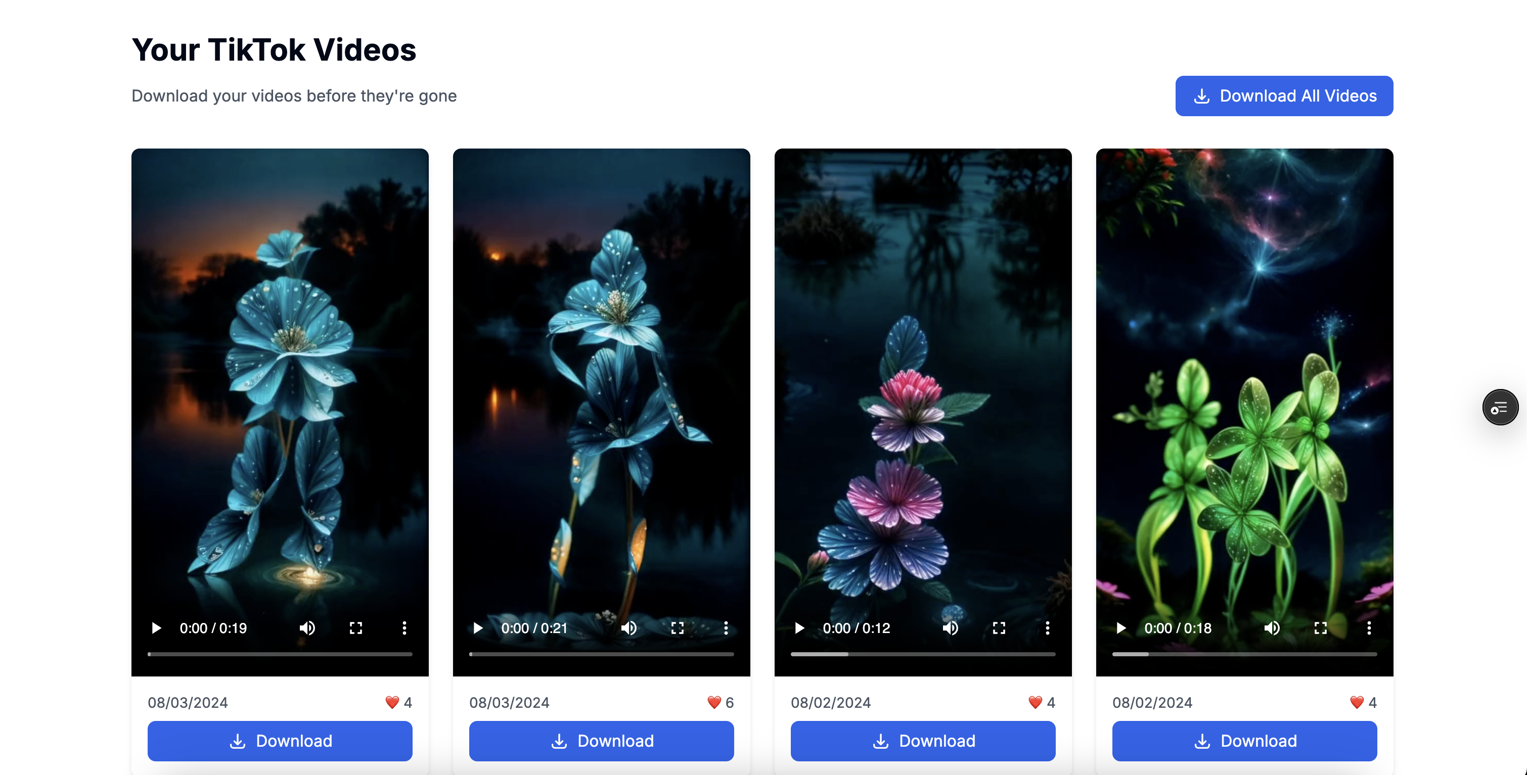 Download gratuito di video tiktok - Eseguire il backup di tutti i tuoi video di tiktok in pochi minuti media 3