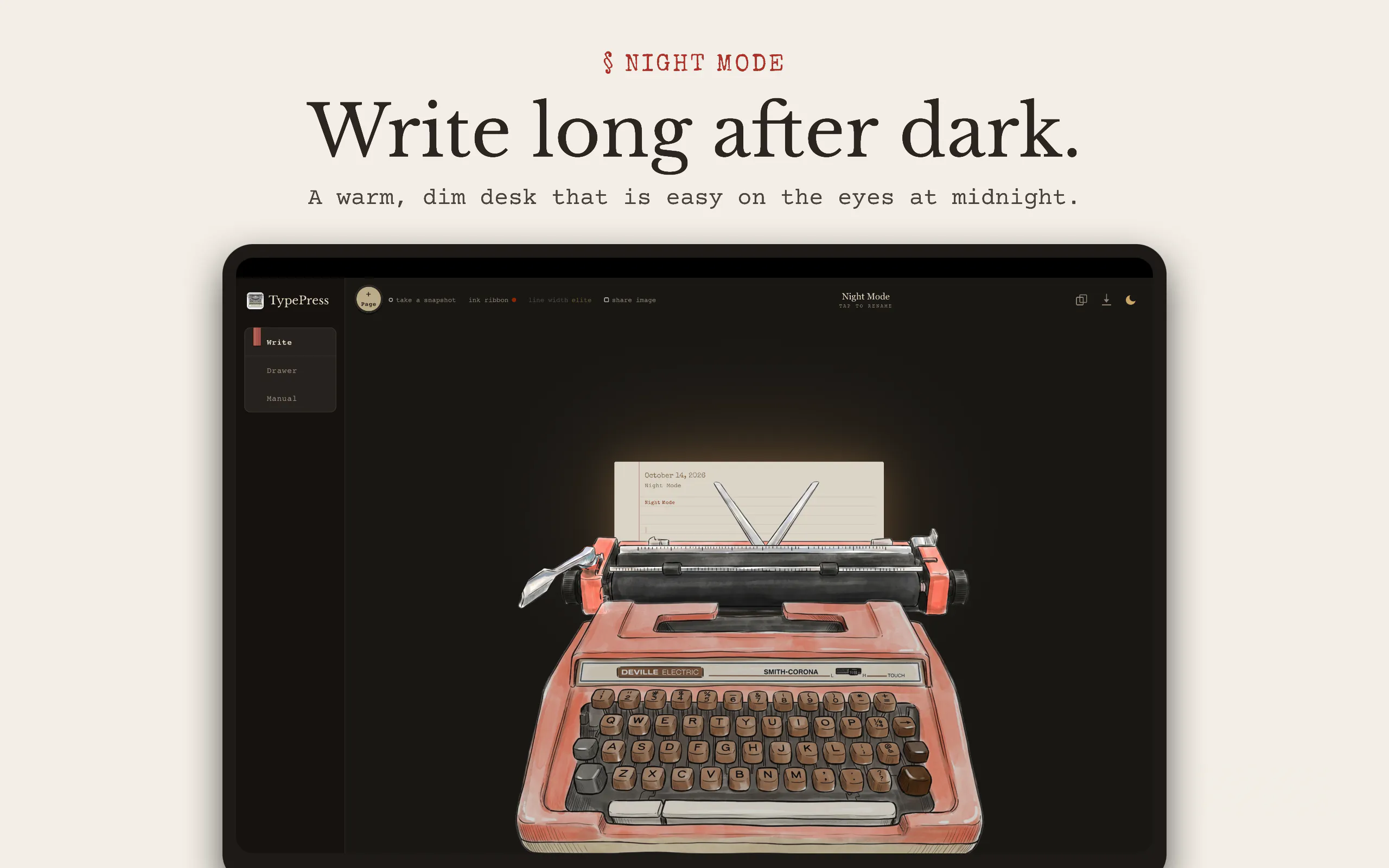 TypePress: Typewriter Writing gallery image