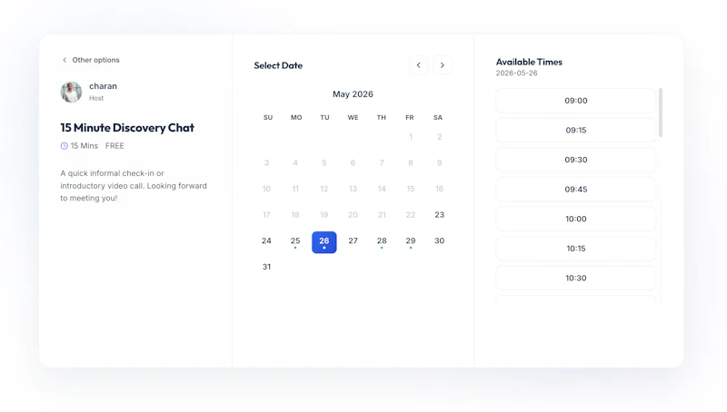 CalFlow Appointment Scheduling Link screenshot 3