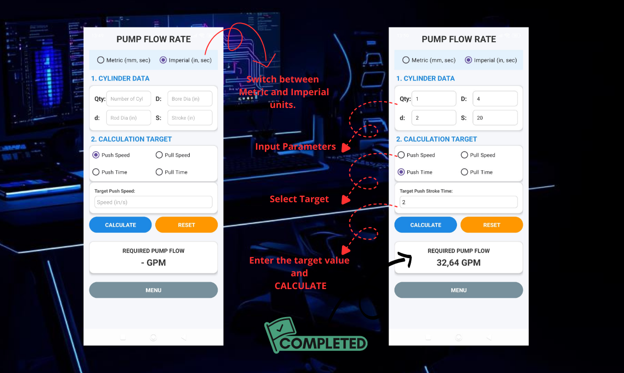 HydraCal   I   Hydraulic Calculator - Screenshot 2 showing product features and functionality