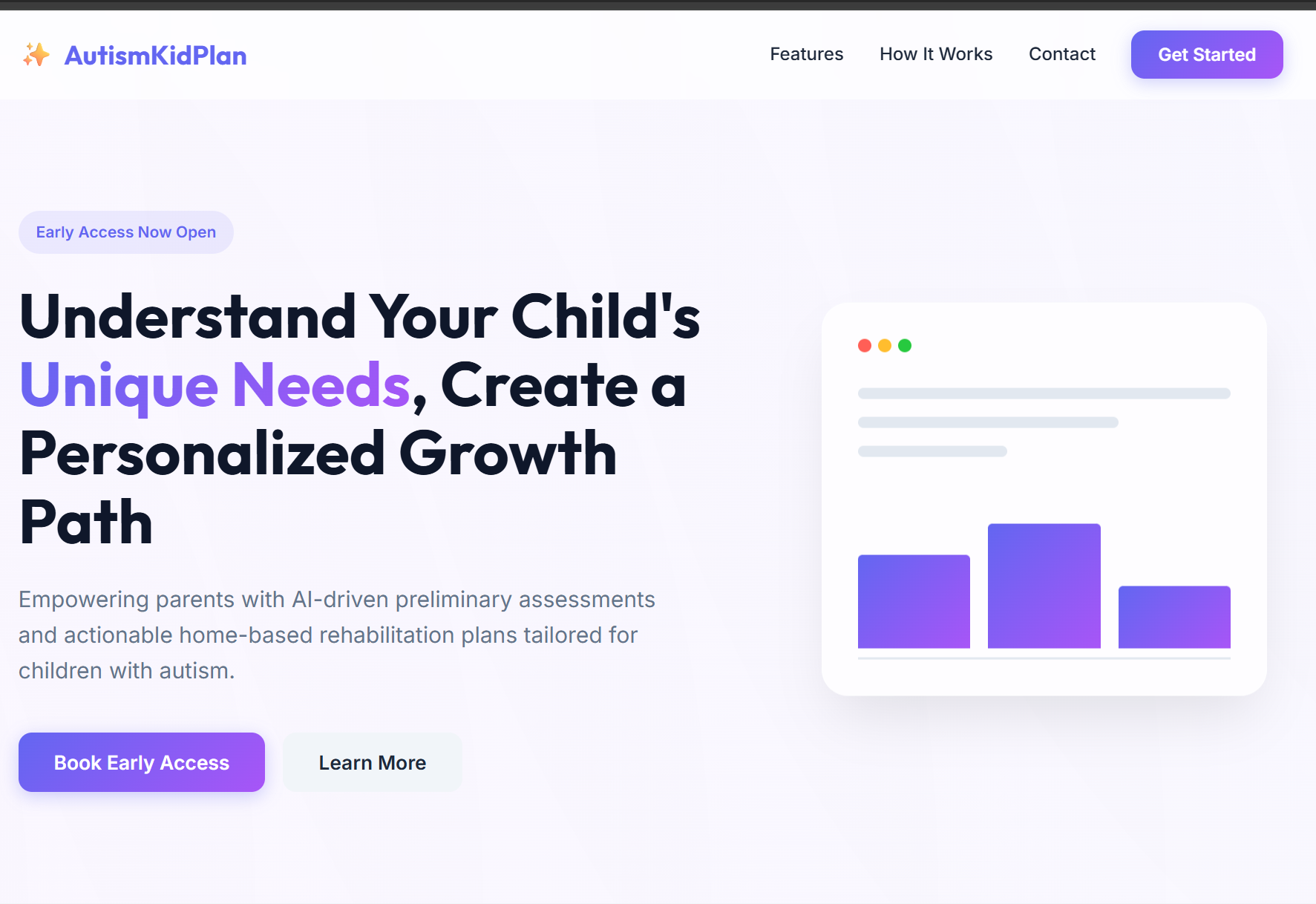 AutismKidPlan - Main product screenshot demonstrating key features and user interface
