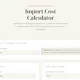 Import Cost Calculator