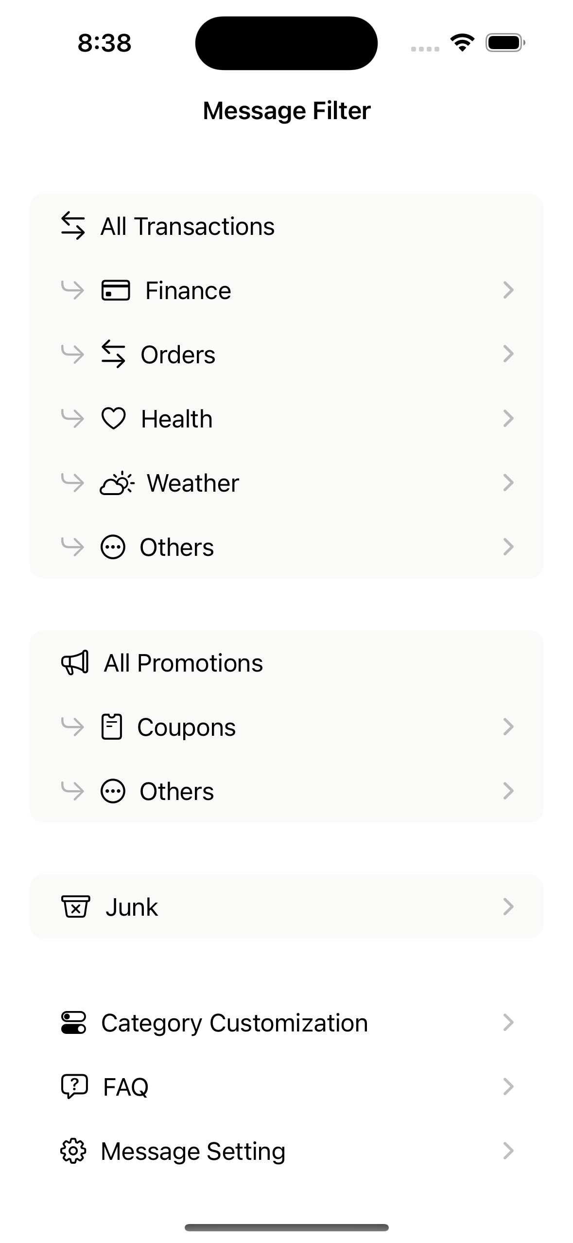 Message Keyword Filter _ [iOS APP] gallery image