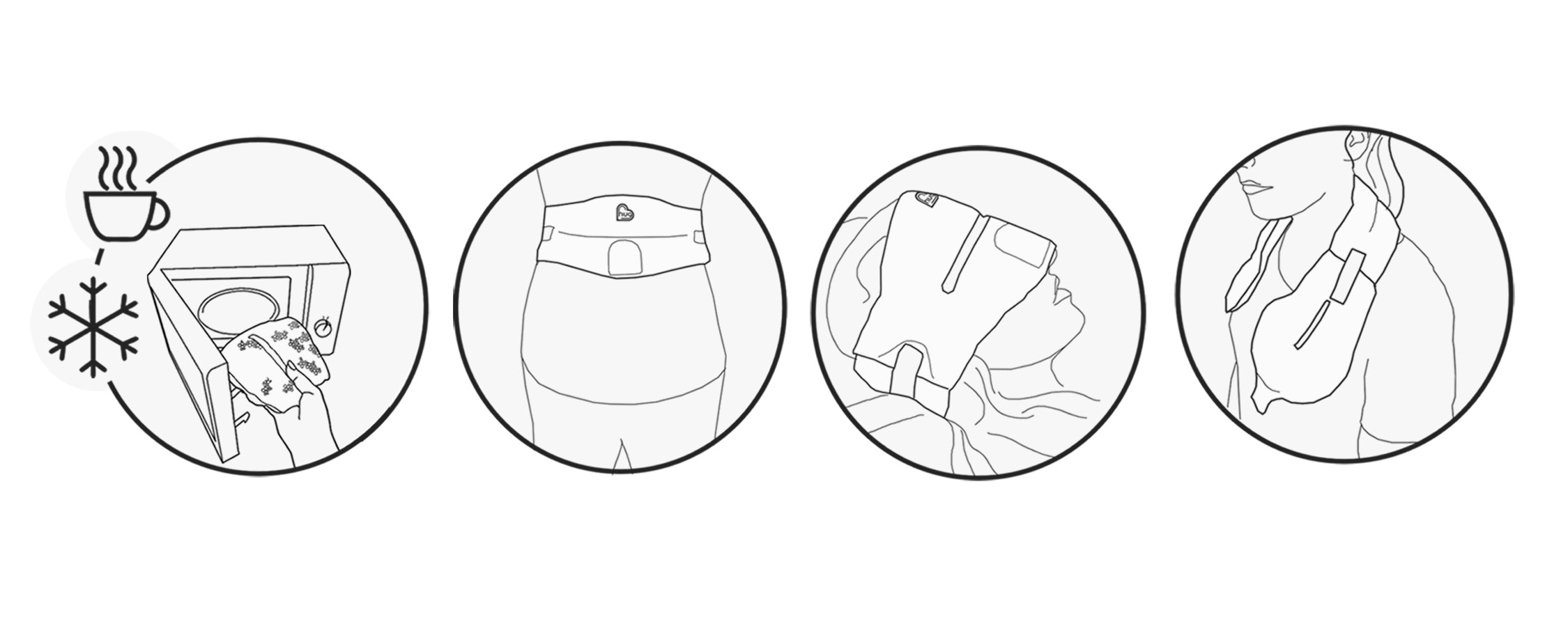 Hug wearable hot cold heat pack  gallery image