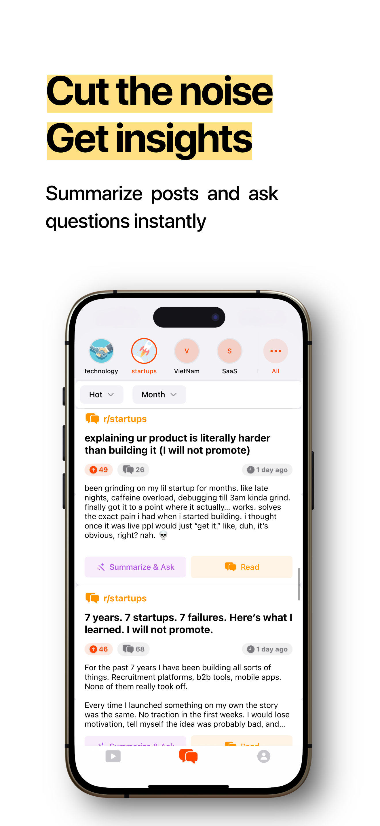 summify -ai for your feeds - フィードとチャット -  AIの要約は指先で。メディア2
