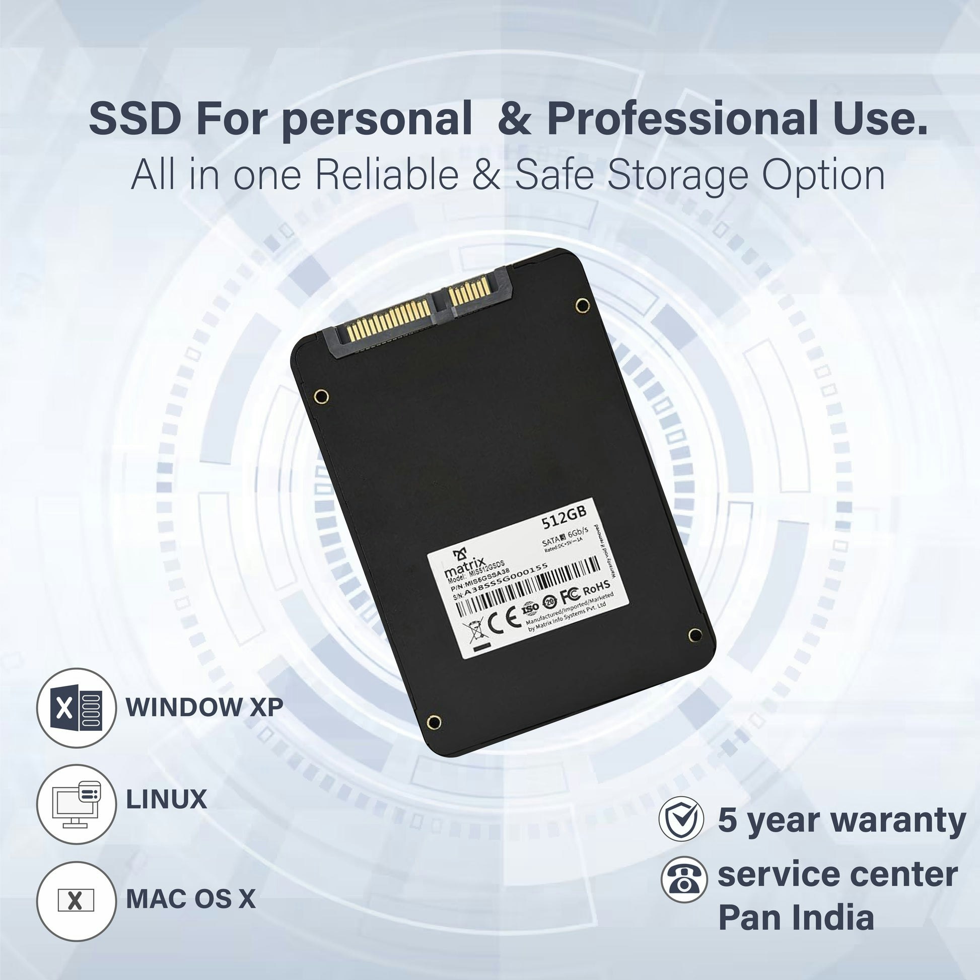 Matrix SATA SSD 512GB gallery image