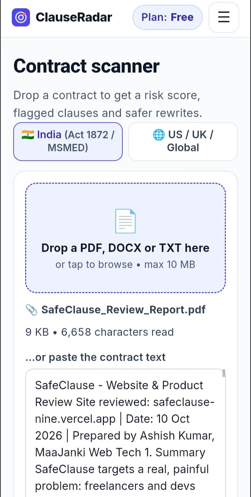 ClauseRadar screenshot 5