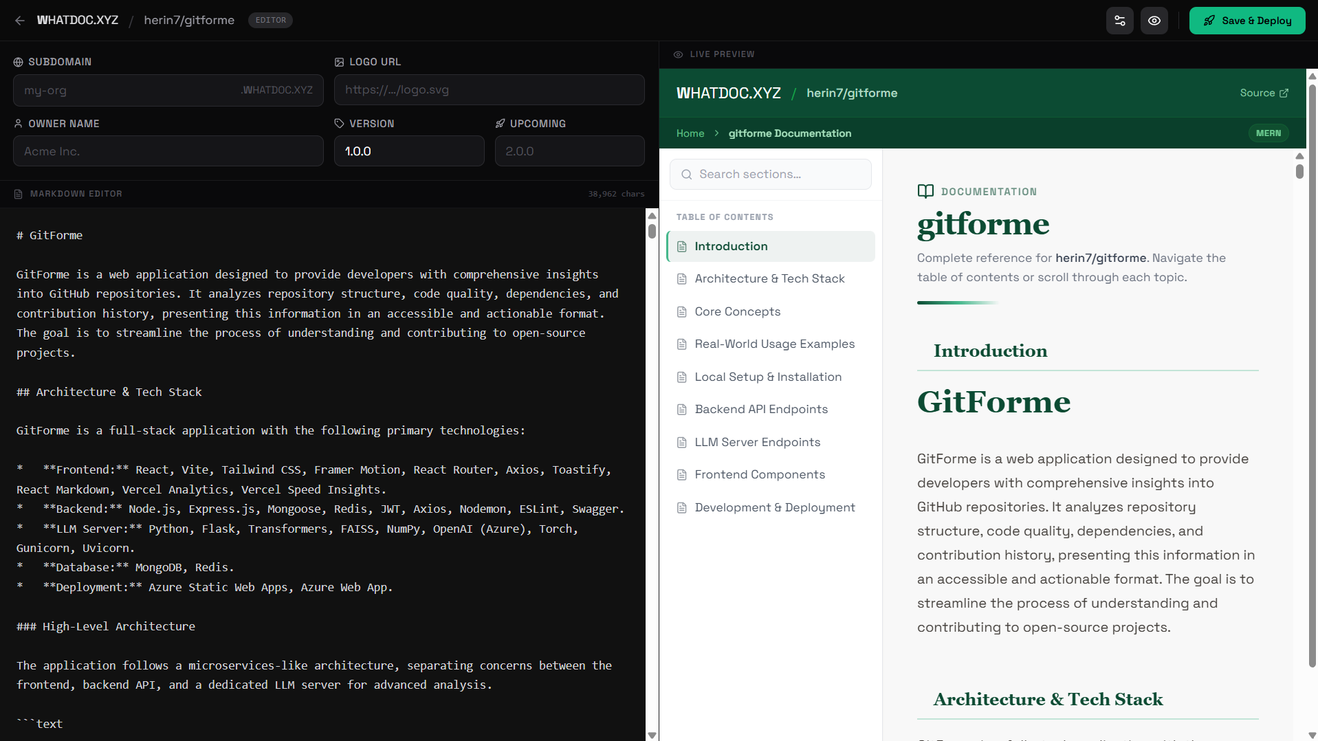 whatdoc.xyz - Screenshot 2 showing product features and functionality