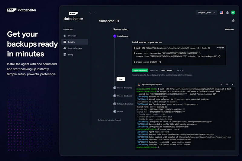Datashelter screenshot 4