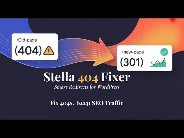 Stella 404 Fixer -WP 404 Redirect Plugin gallery image