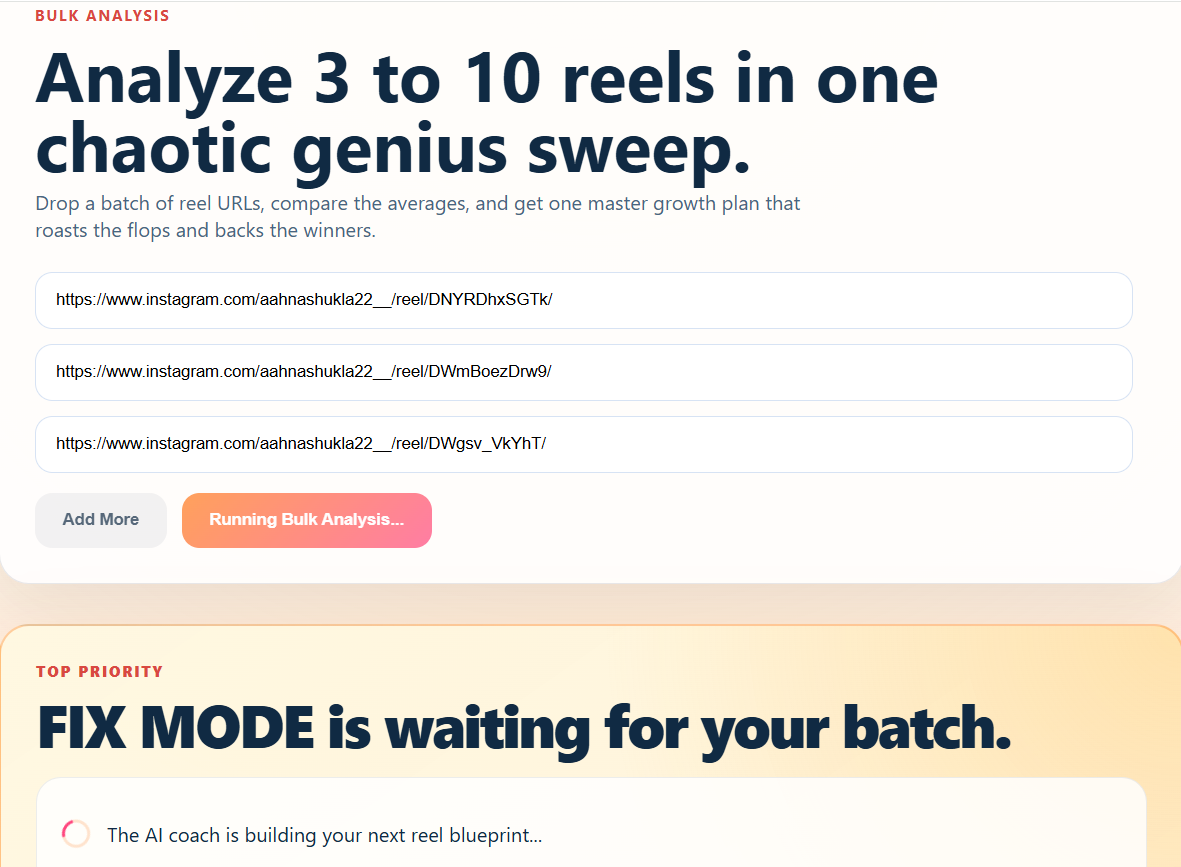 Instagram Reel Analyzer gallery image