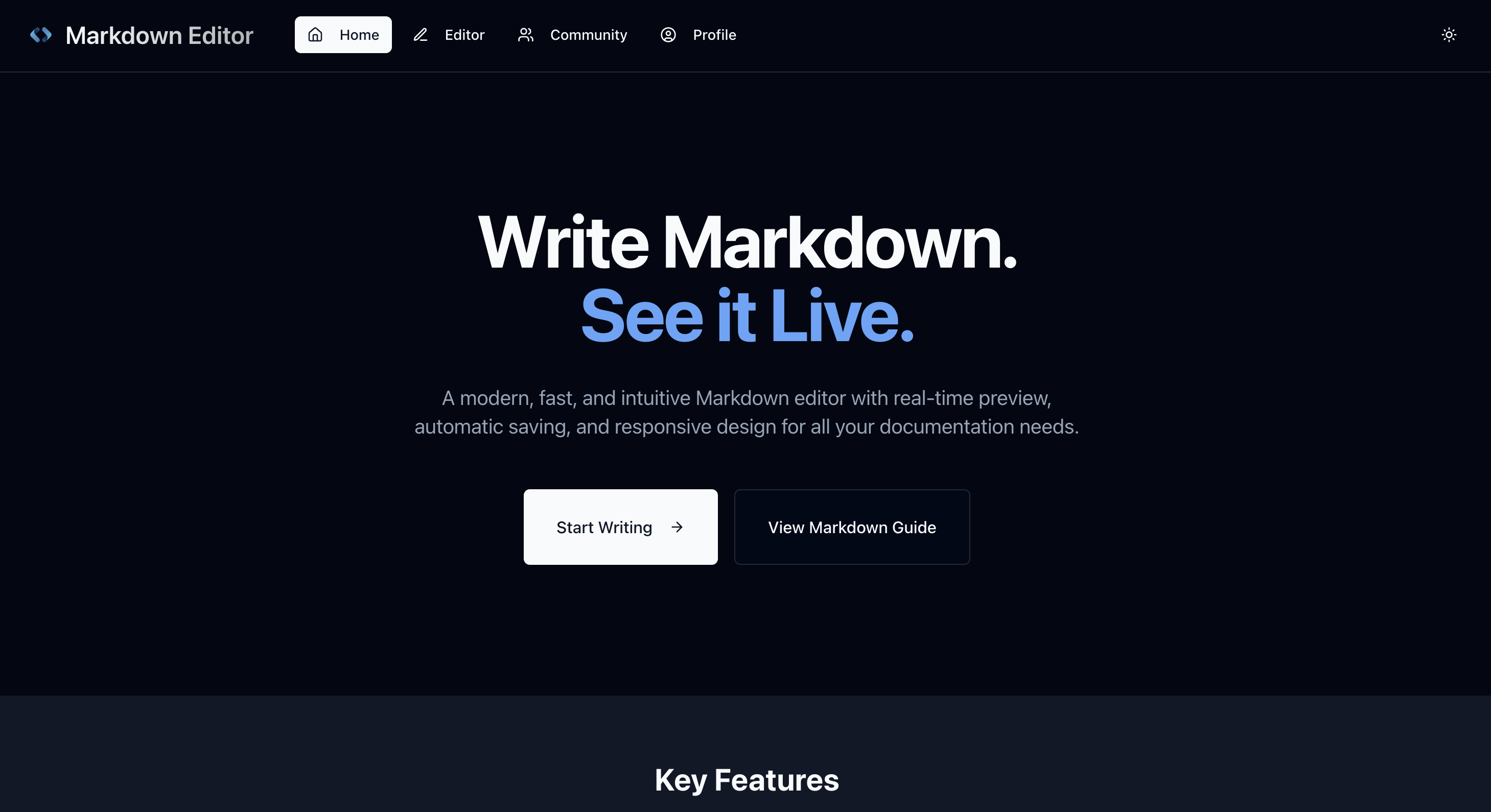 Vista previa de Markdown - Escriba a Markdown, míralo cobrar vida. media 1