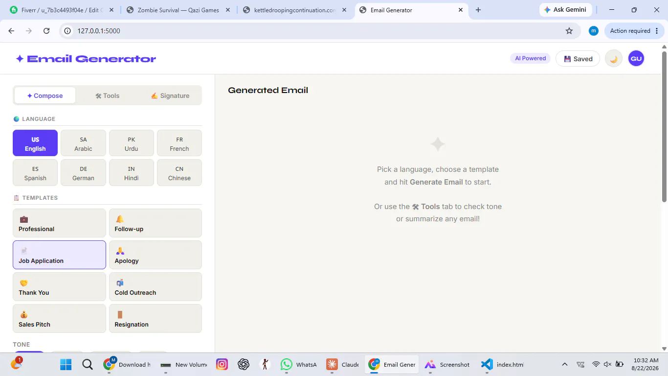 AI Email Generator gallery image