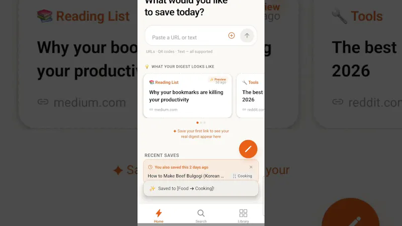catchnote AI digest memo screenshot 1 (video preview)