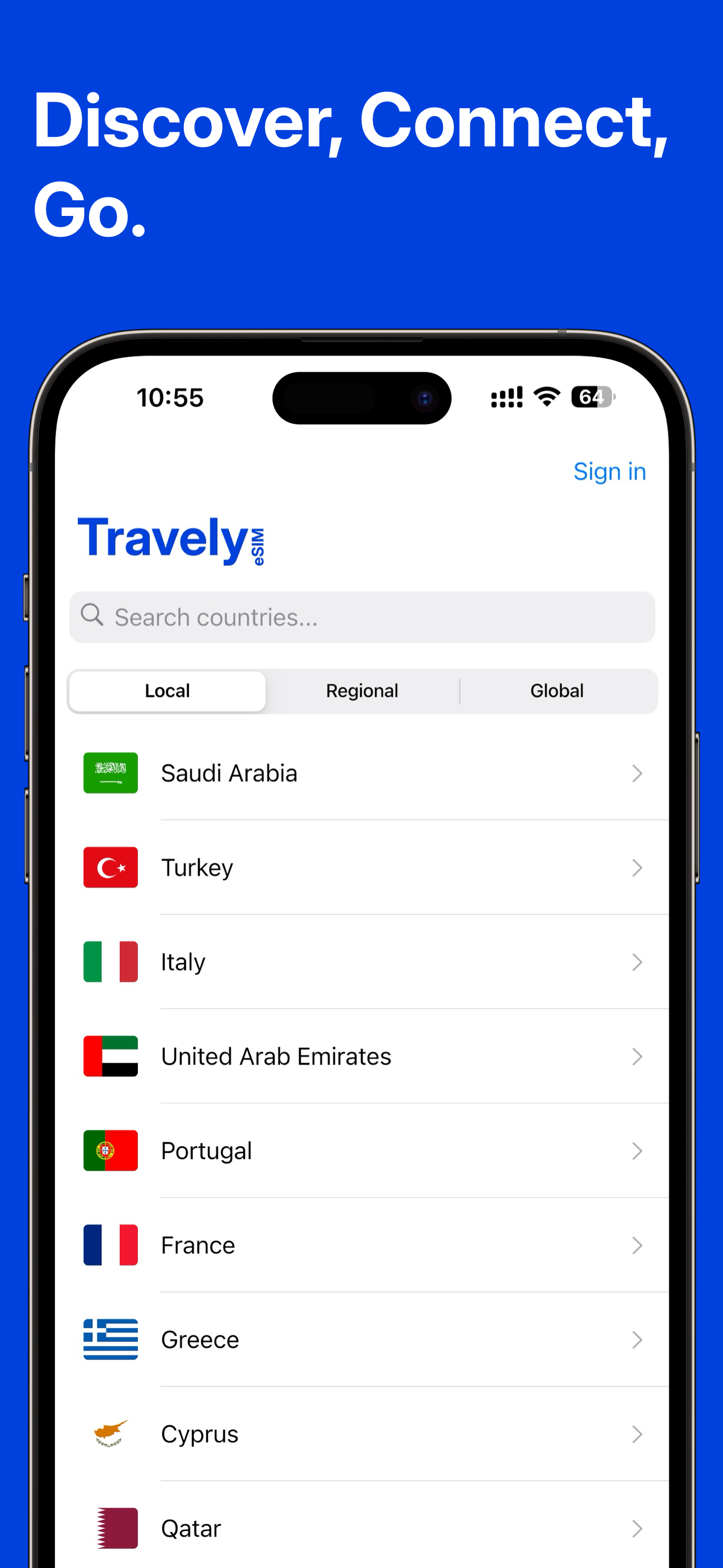 Travely ESIM: dati internazionali media 2
