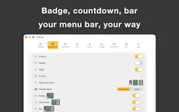 Fetchy: AI Usage Menu Bar gallery image