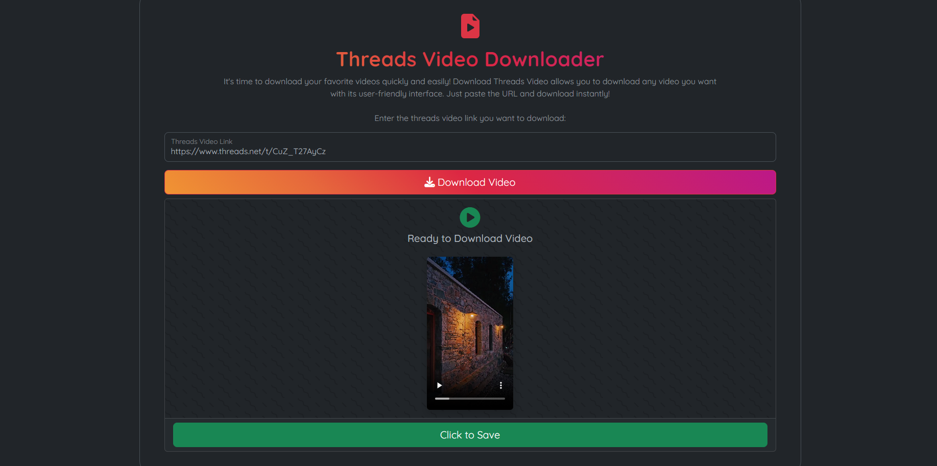 Threads Video Downloader gallery image