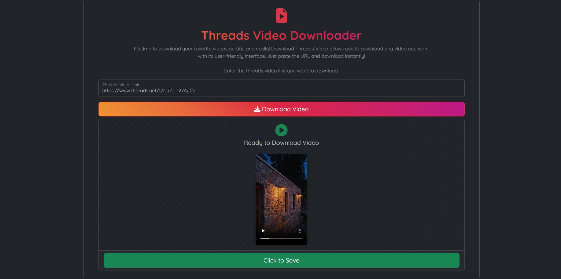 Threads Video Downloader media 1