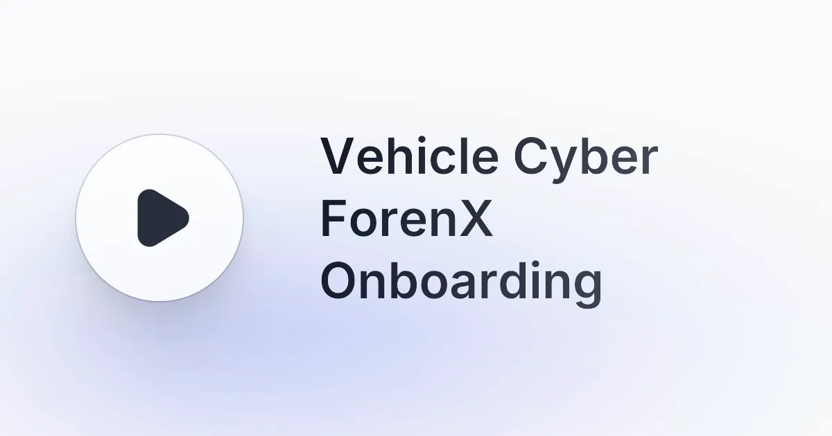 Vehicle Cyber ForenX Tool gallery image