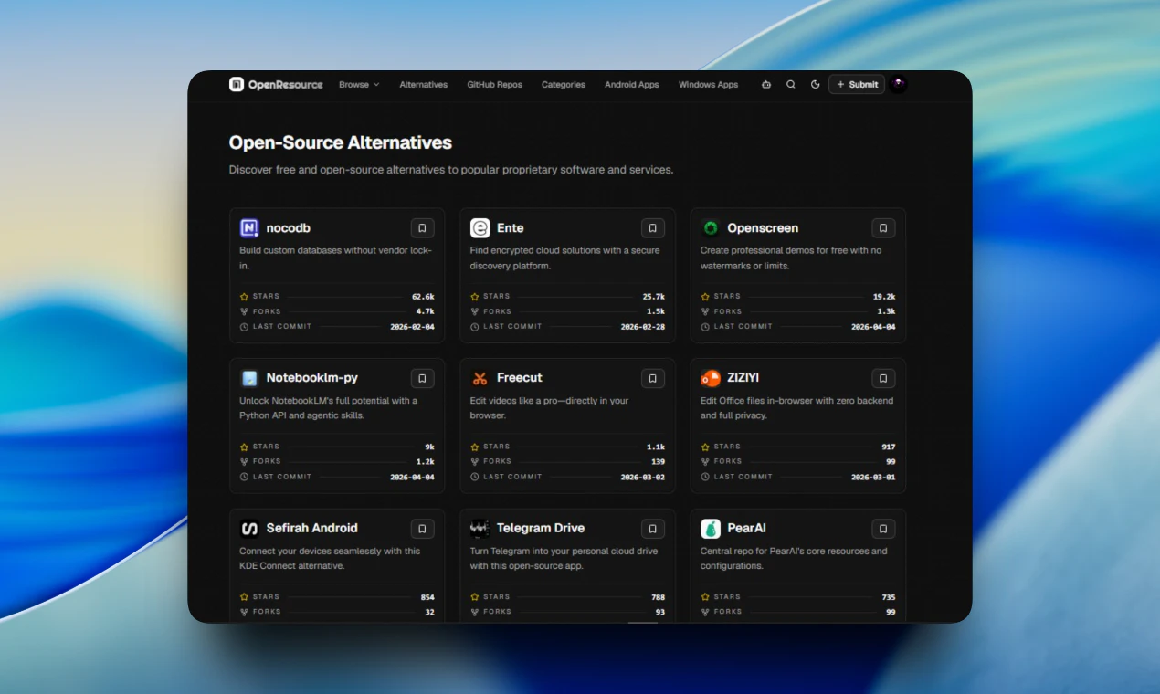 OpenResource screenshot 6