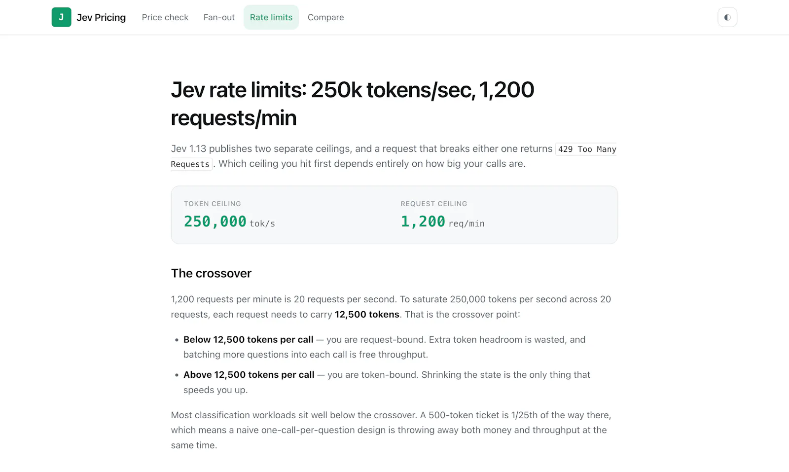 Jev Pricing screenshot 3