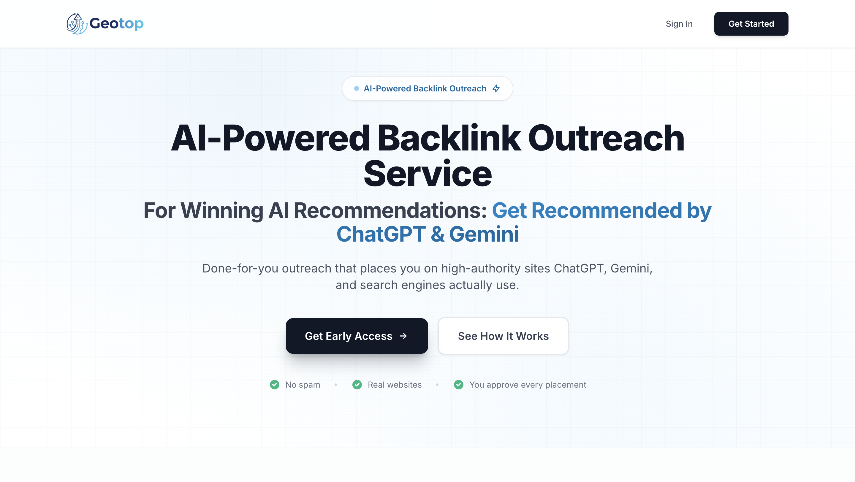 GeoTop - Main product screenshot demonstrating key features and user interface