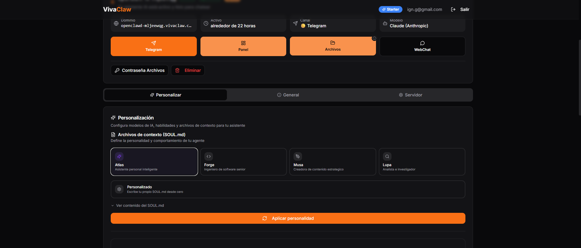 VivaClaw - Screenshot 3 showing product features and functionality