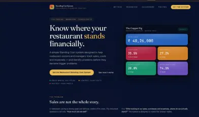 Restaurant Standing Cost System 