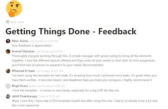 Getting Things Done Notion Template gallery image