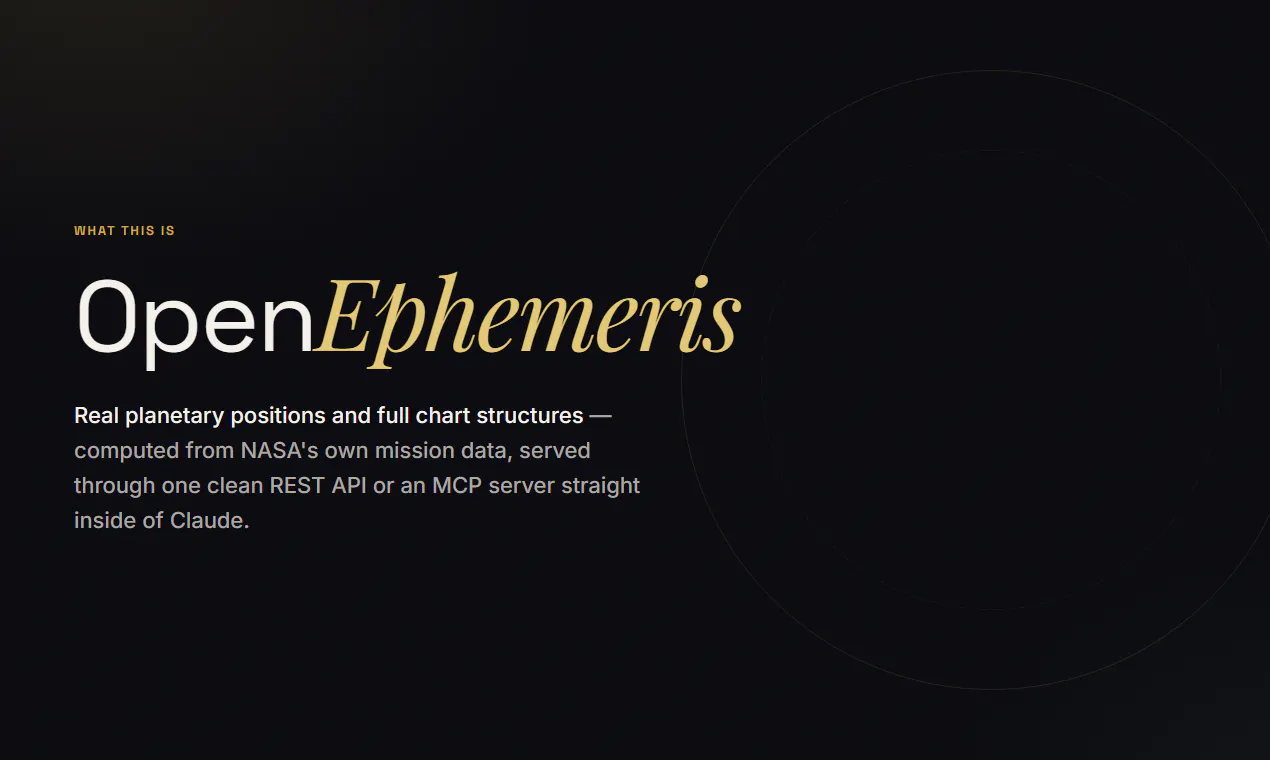 OpenEphemeris gallery image