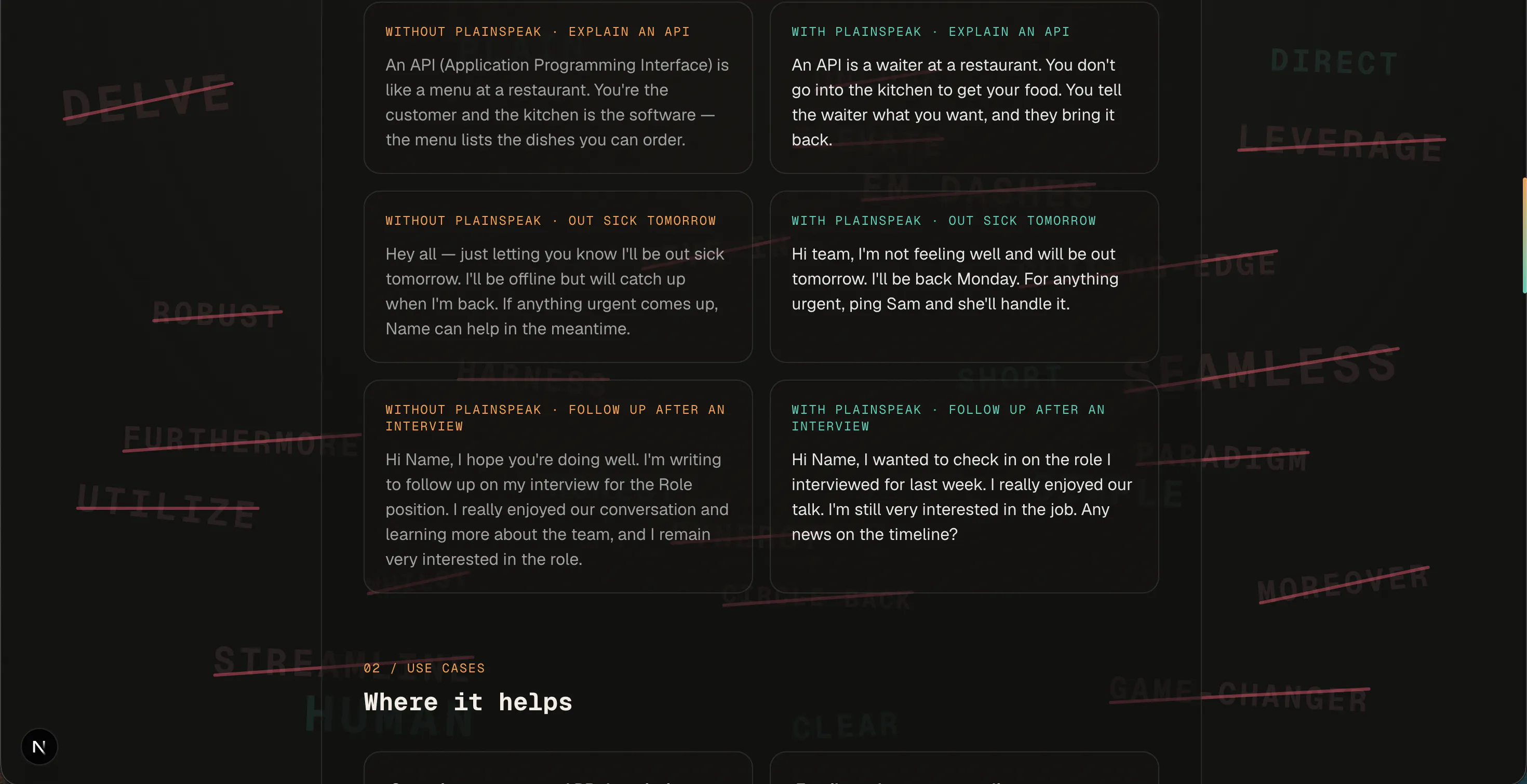 Plainspeak gallery image
