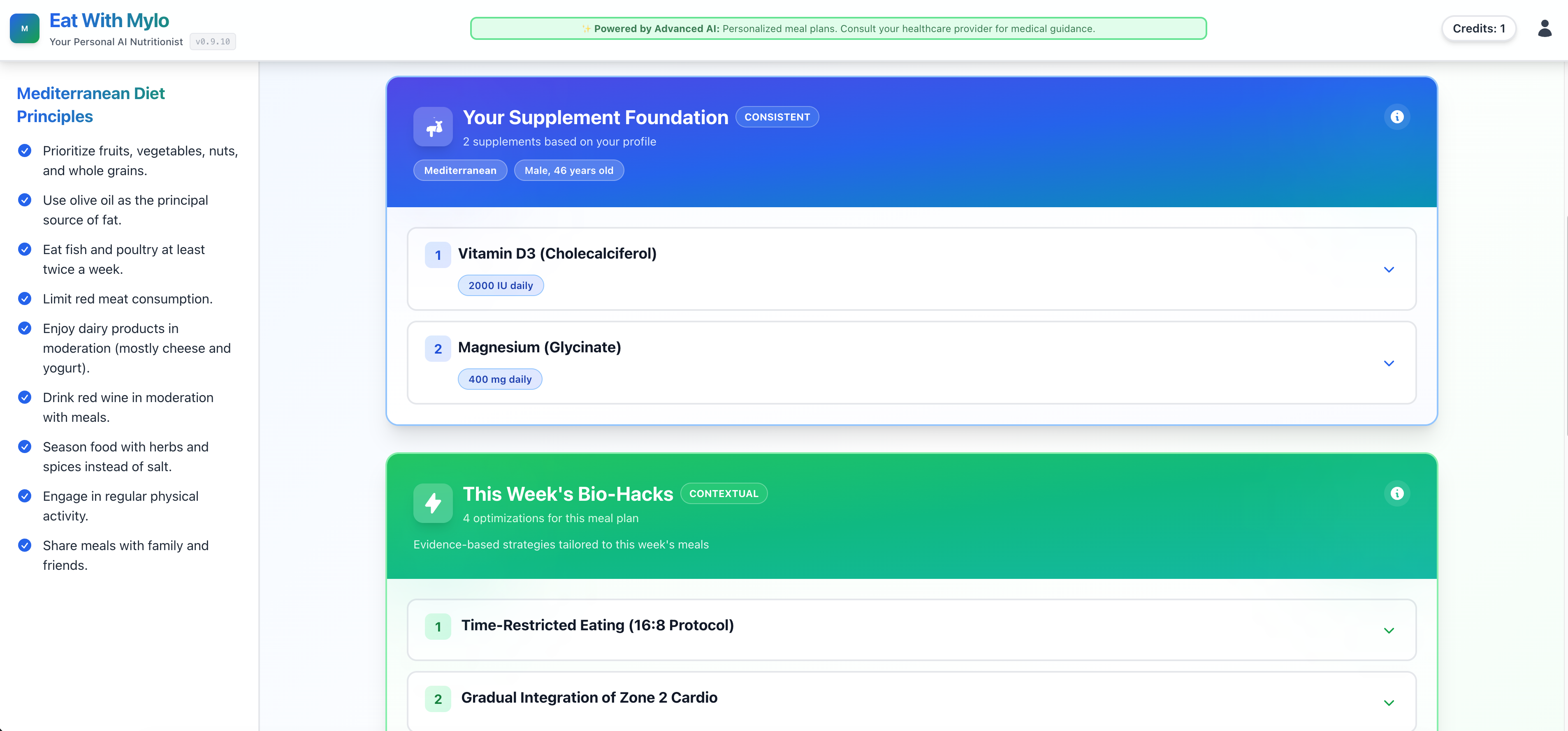 Mylo – Multi-Agent AI Nutrition Coach - Screenshot 4 preview