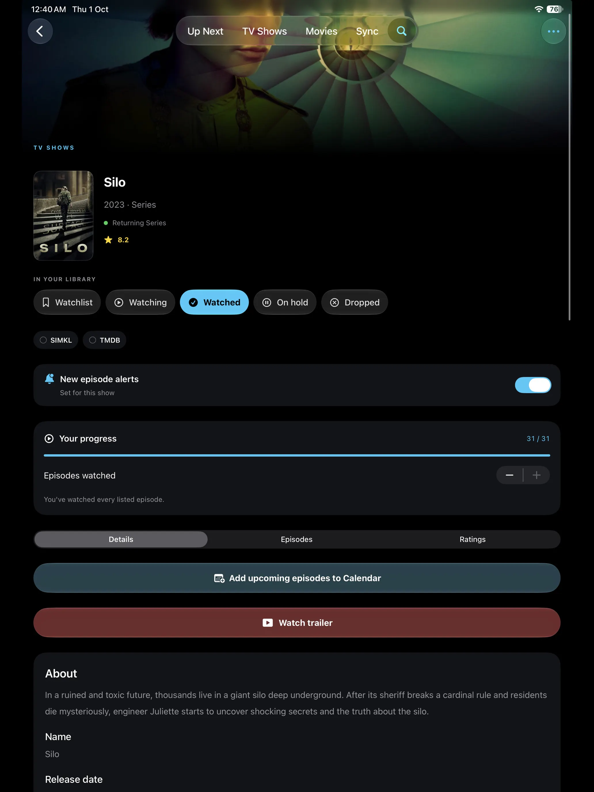 WatchSyncer: TV & Movie tracker gallery image