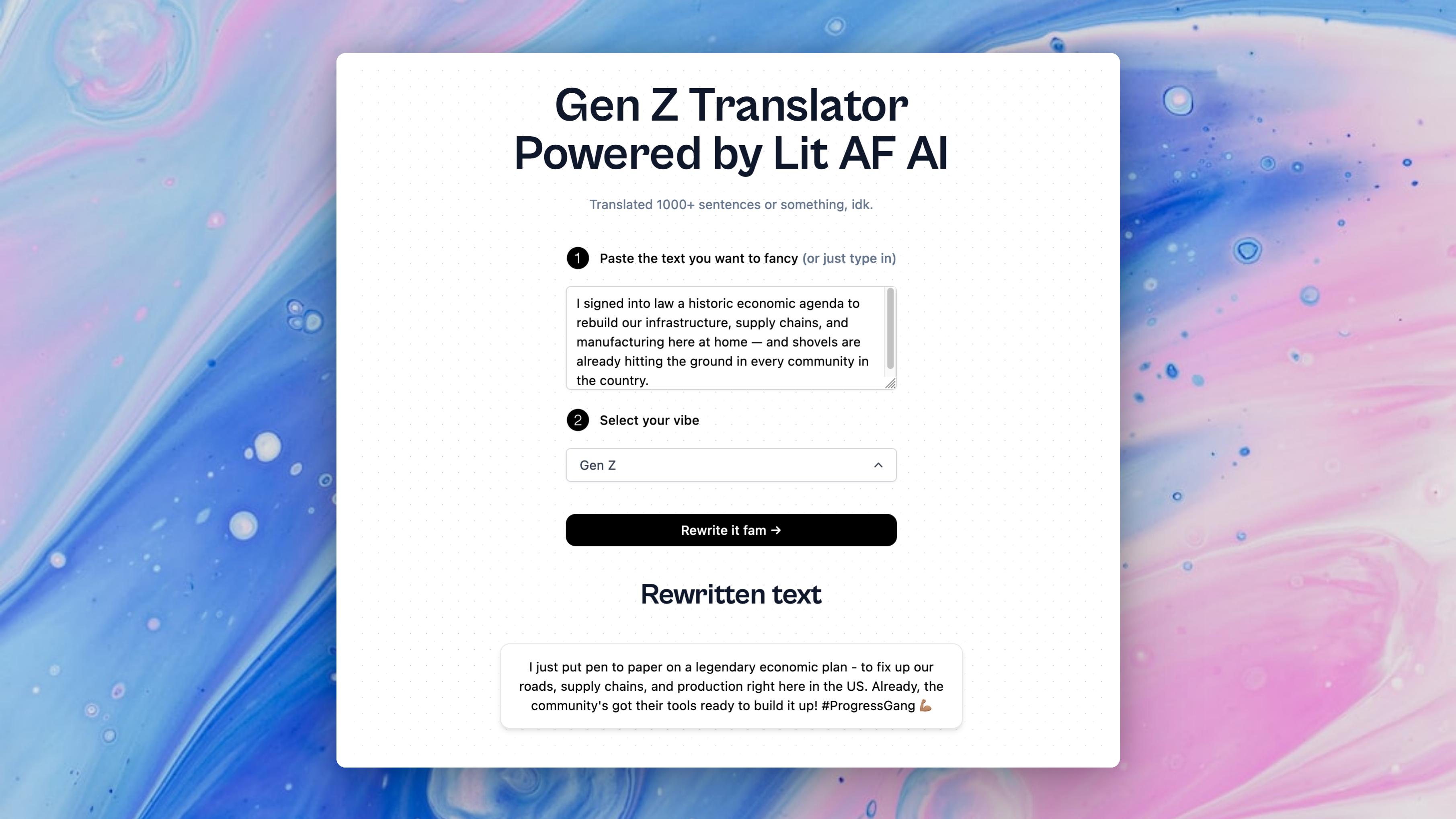 Gen Z Translator And 22 Other AI Tools For Text rewriting