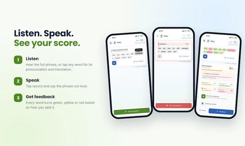Talky: English Speaking screenshot 3