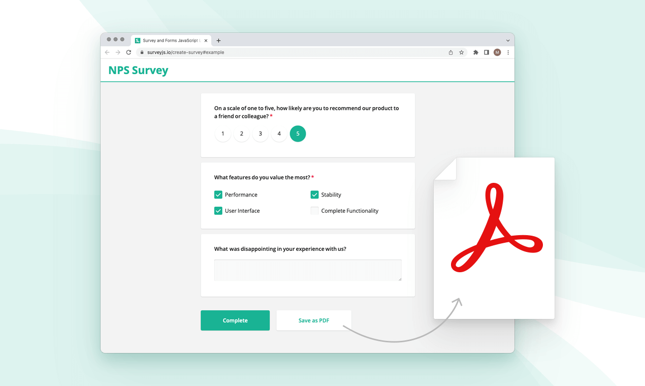 SurveyJS - 앱에서 바로 양식을 만들기위한 Extensible JS 라이브러리 미디어 6