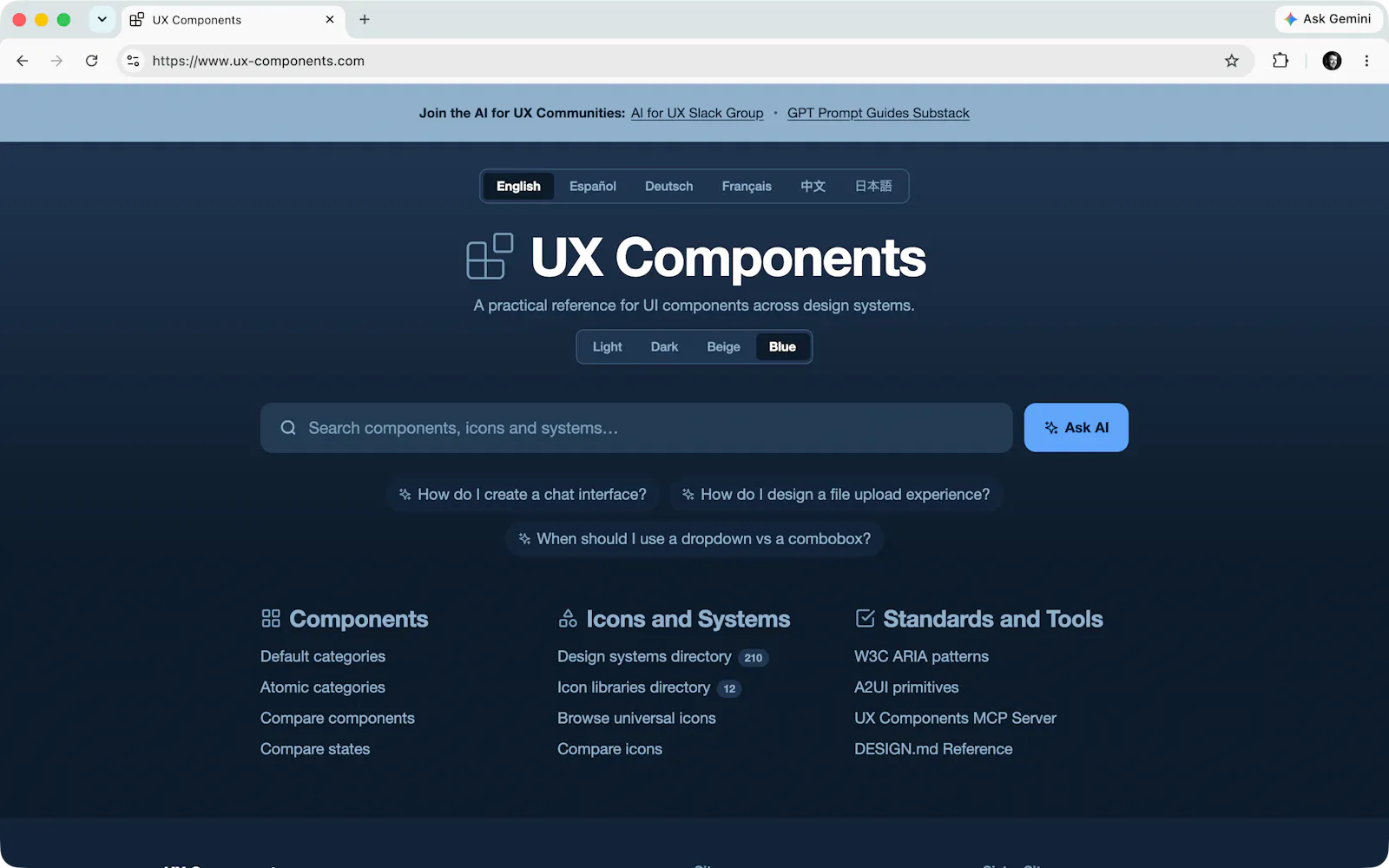 UX Components: Design System Reference screenshot 1