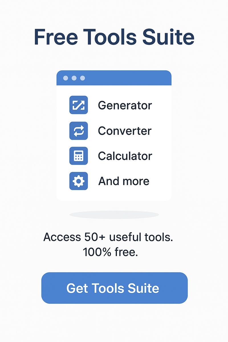 Free Online Tools - Main product screenshot demonstrating key features and user interface