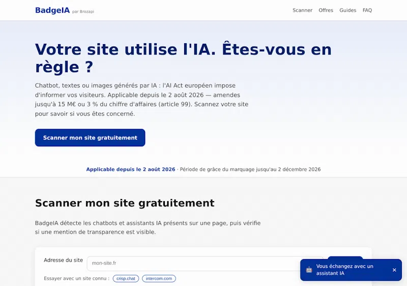 BadgeIA screenshot 1