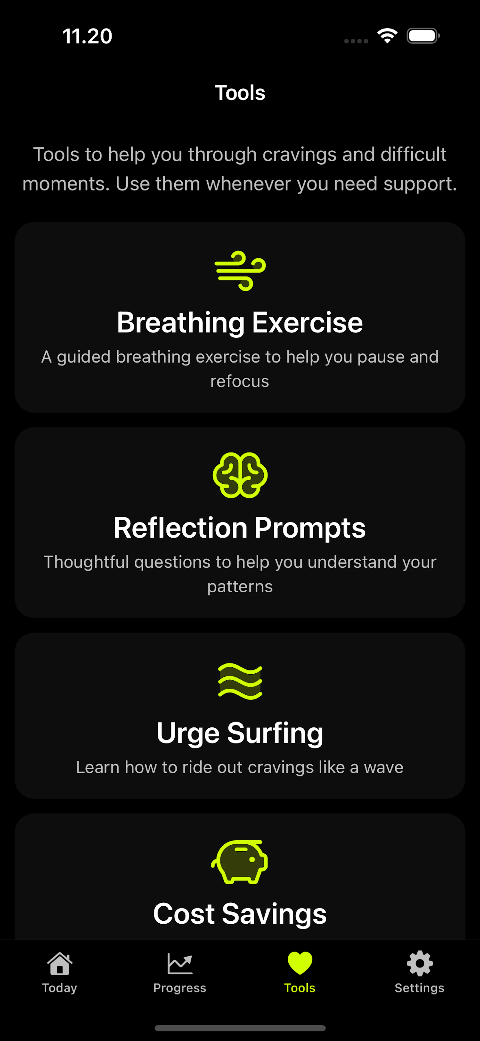 Wean Nicotine screenshot 3