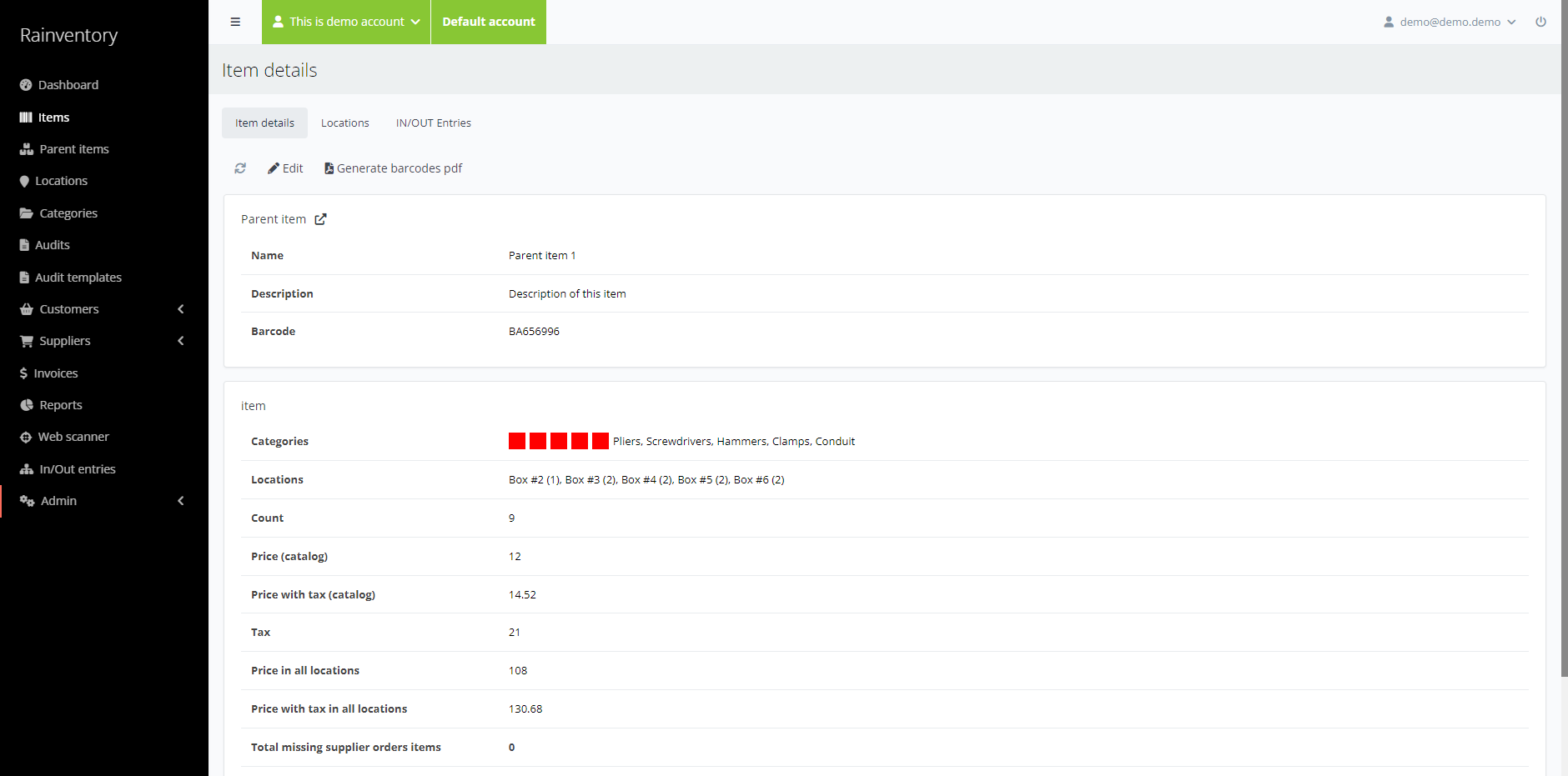 Rainventory - Inventarismanagement -app media 2