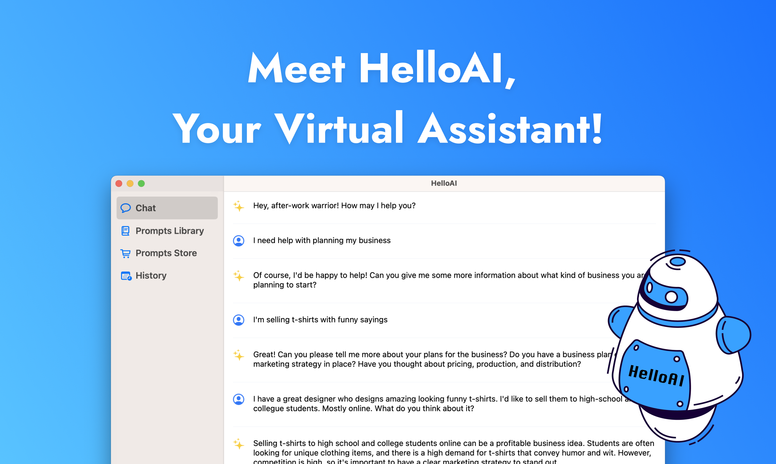 startuptile HelloAI-AI chatbot developed by GPT-4