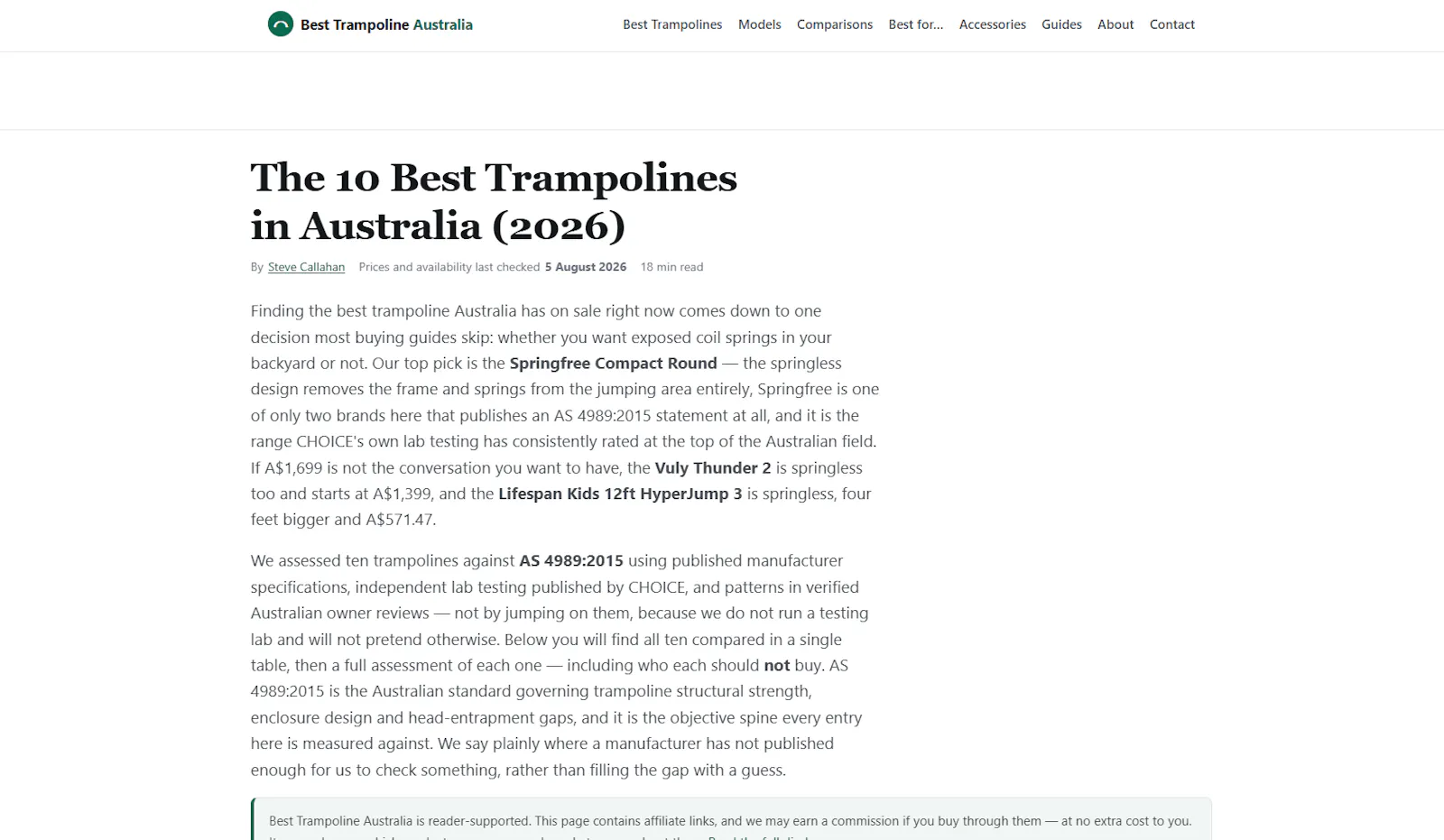 Best Trampoline Australia screenshot 1