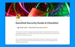 Gamified Security Guide & Checklist media 1
