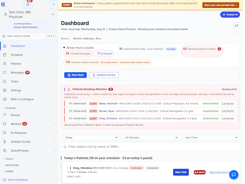 Krasyn EMR screenshot 3