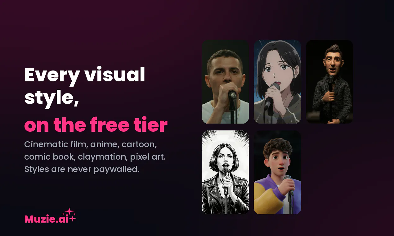 Muzie.ai - AI Music Videos gallery image