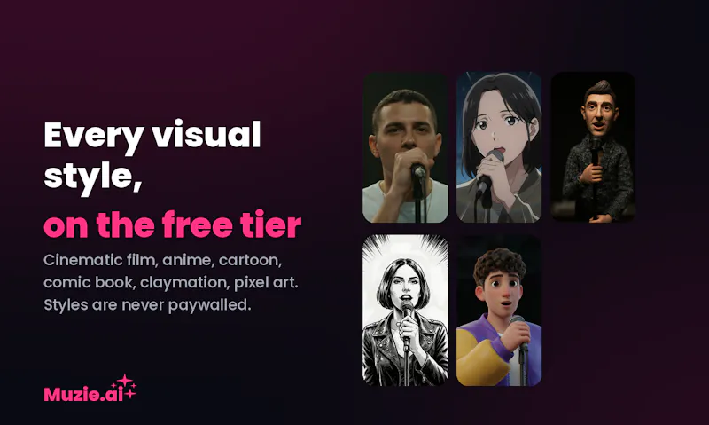 Muzie.ai - AI Music Videos screenshot 5