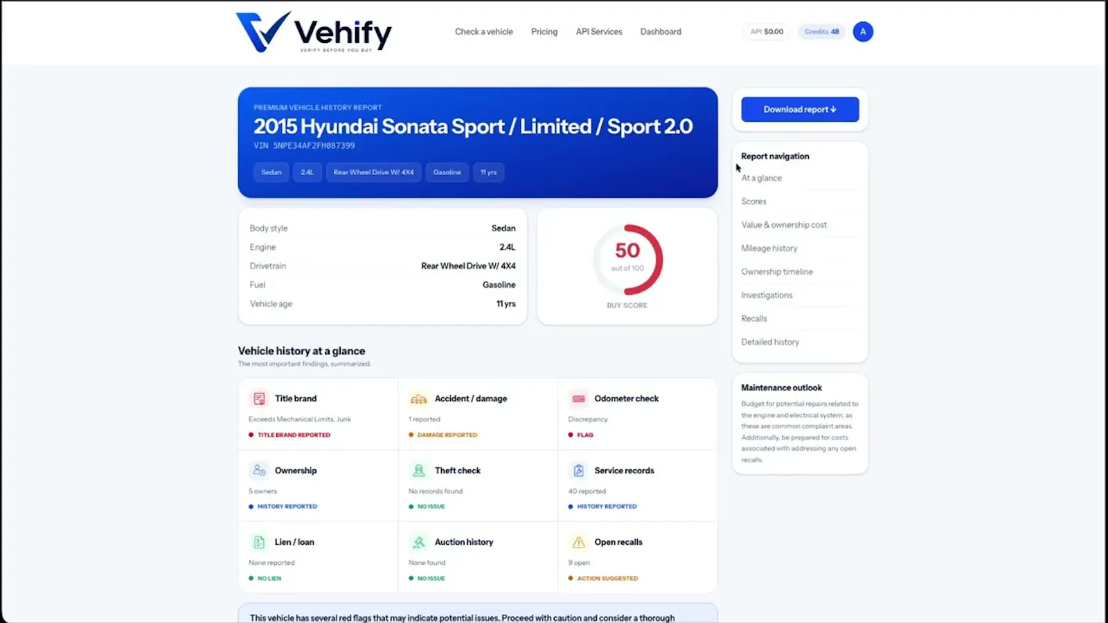 Vehify screenshot 1 (video preview)