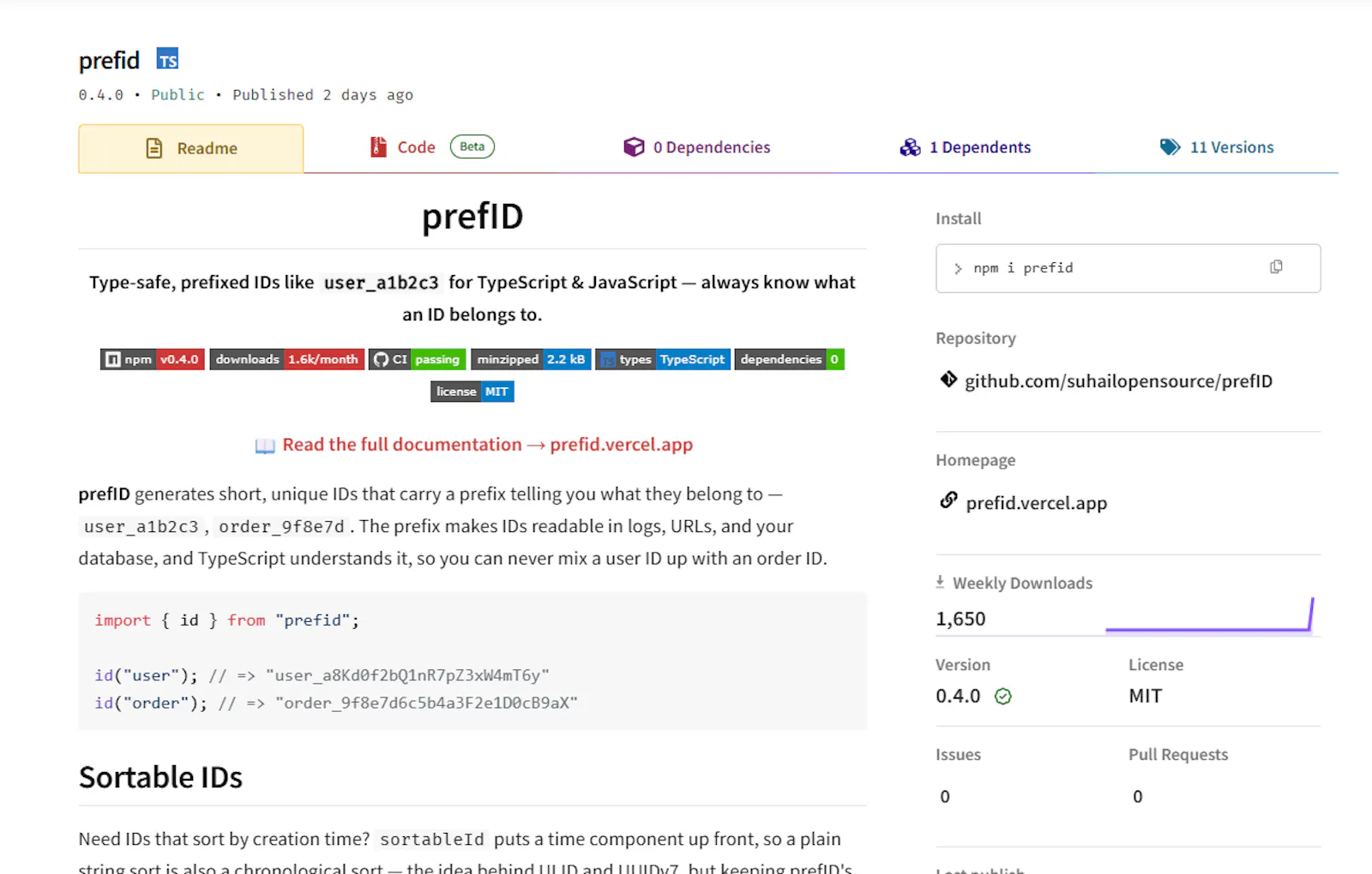 prefID screenshot 2