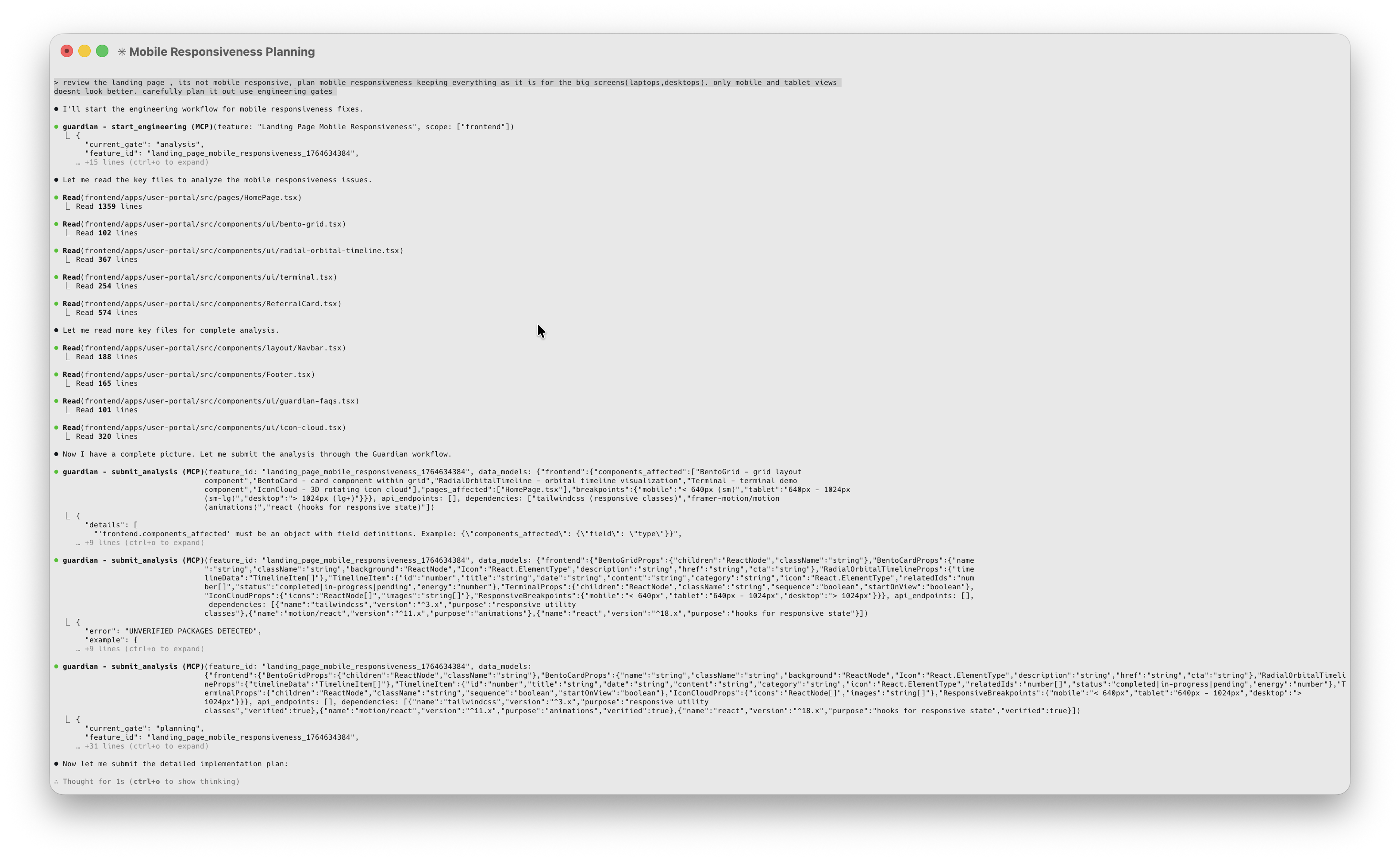 MCP Guardian - Screenshot 2 showing product features and functionality